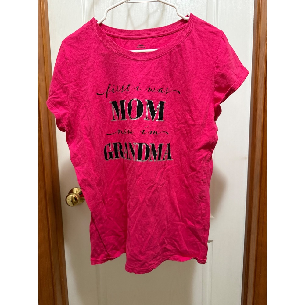 Way to Celebrate Mother's Day Pink Grandma Graphic T-Shirt Plus Size 3X 24W 26W